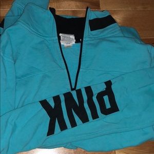 VS Pink quarter zip sweatshirt